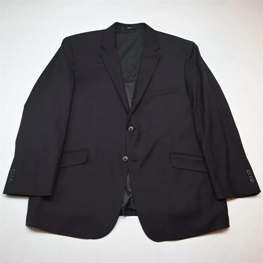 Joseph Abboud 50R 42x29 Purple Zip Pocket Stretch Wool Travel Soft Shoulder Suit